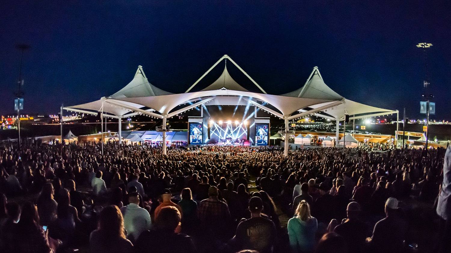 Concert night at the Walmart AMP in Rogers