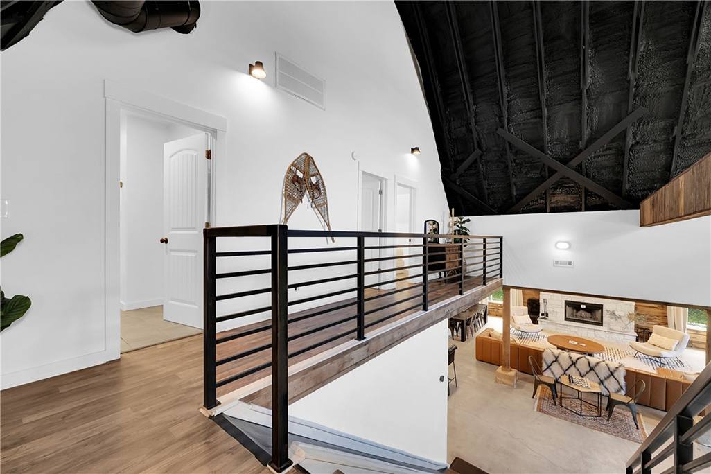 Mezzanine catwalk in the Barn